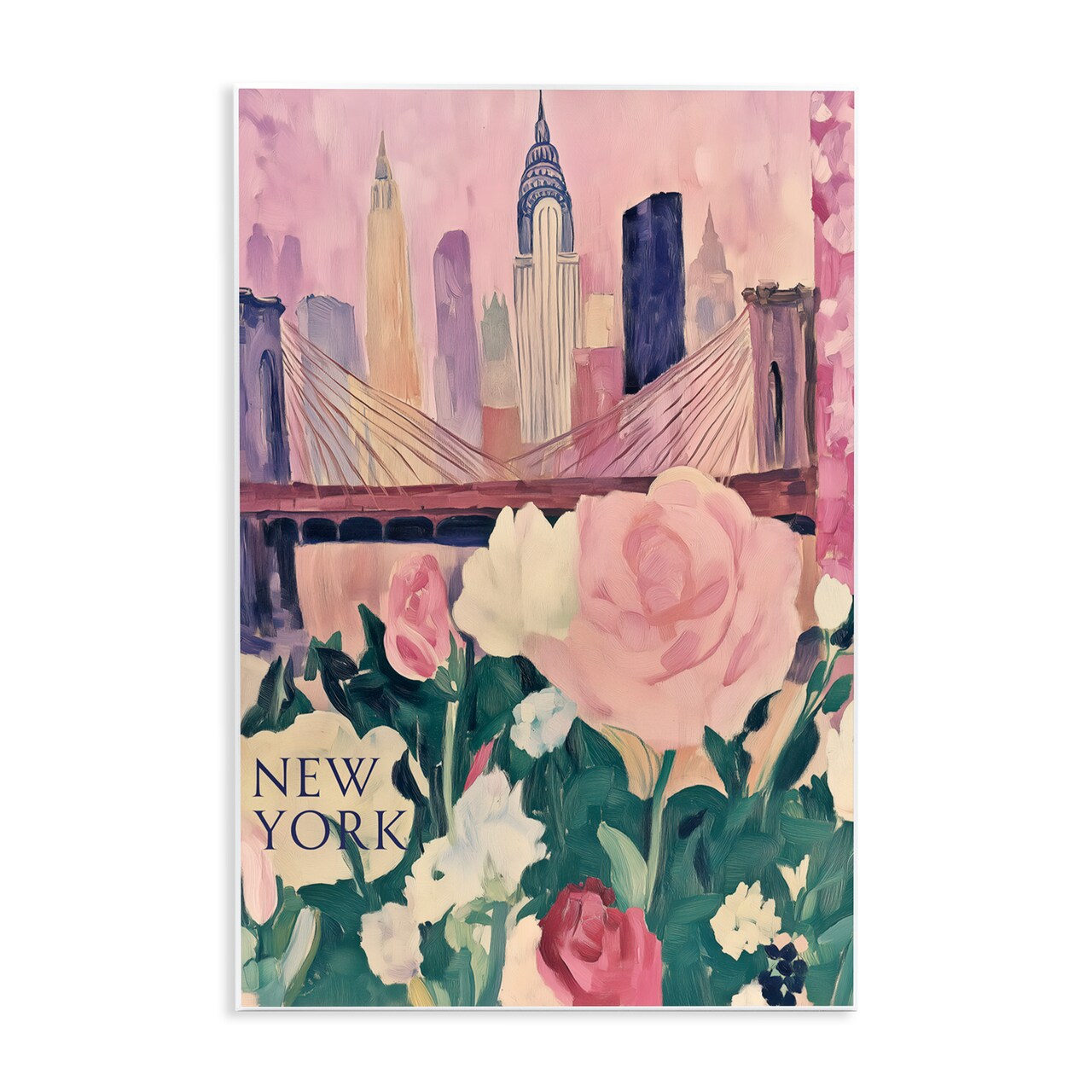 Stupell Industries New York Spring Cityscape Wall Plaque, design by Annabelle Hall